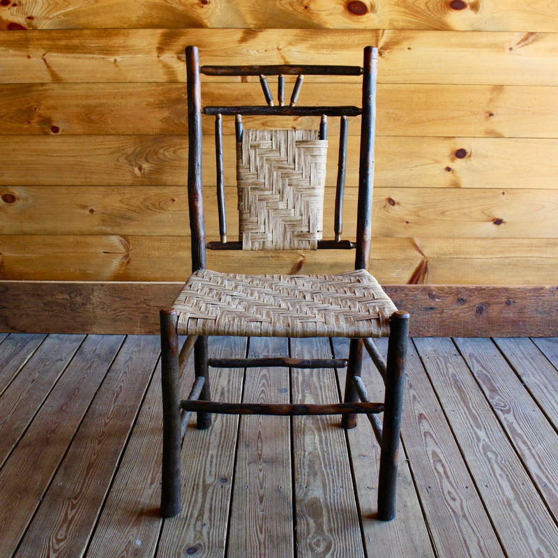 Hickory and Splint Dining Chair | Handmade Adirondack Rustic Furniture ...