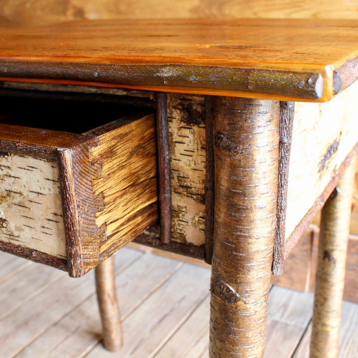 Rustic Birch and Barnwood Nightstand