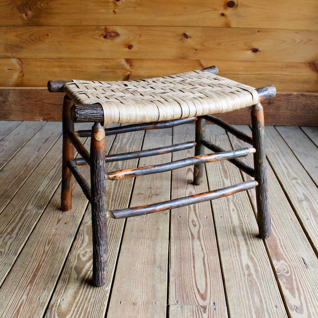 Hickory and Paper Splint Camp Stool