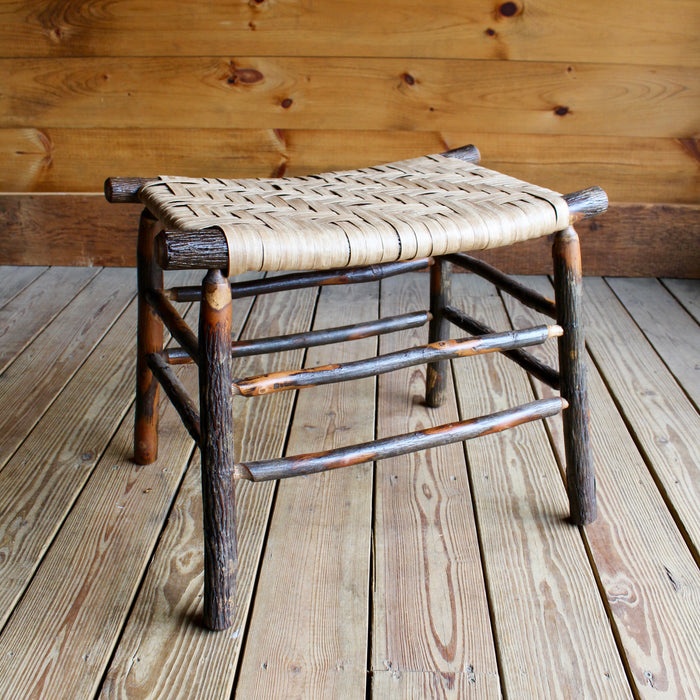 Hickory and Paper Splint Camp Stool