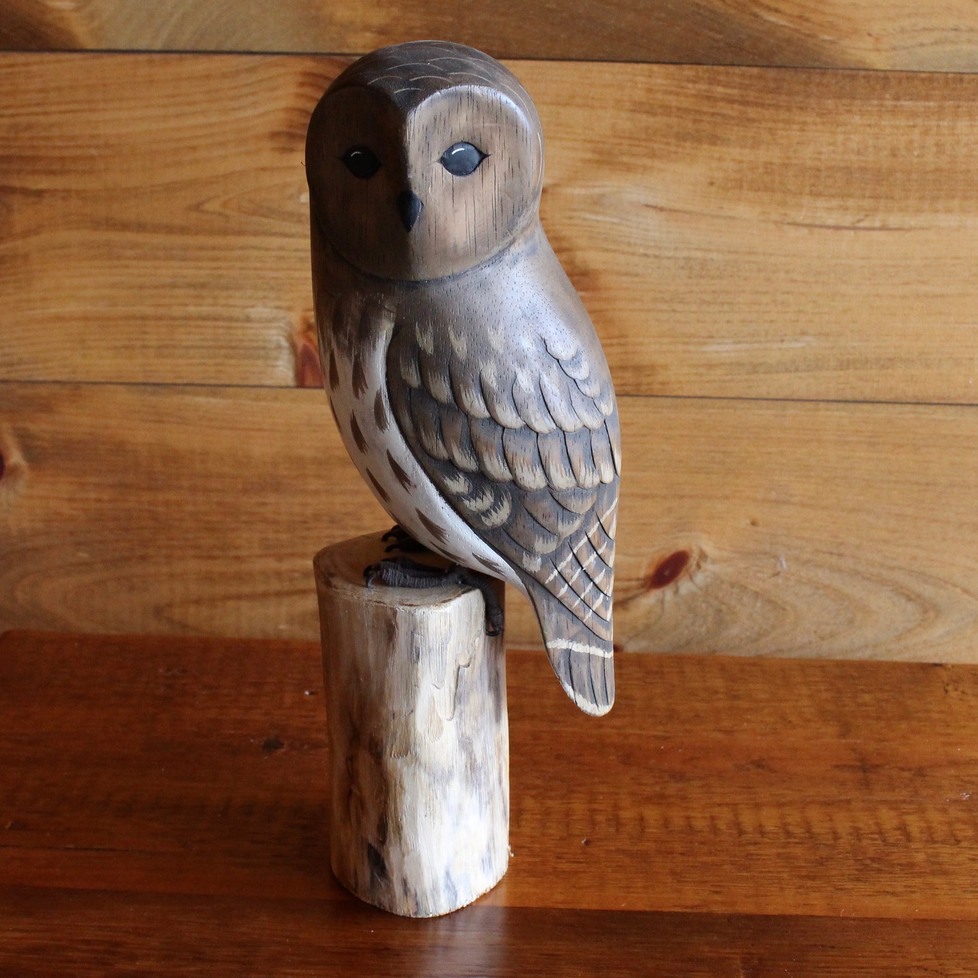 Barn Owl Carving  Adirondack Rustic Furniture and Decor – Dartbrook Rustic  Goods