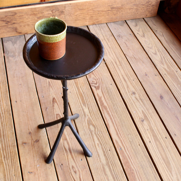 Black Iron Metal Branch Drink Table