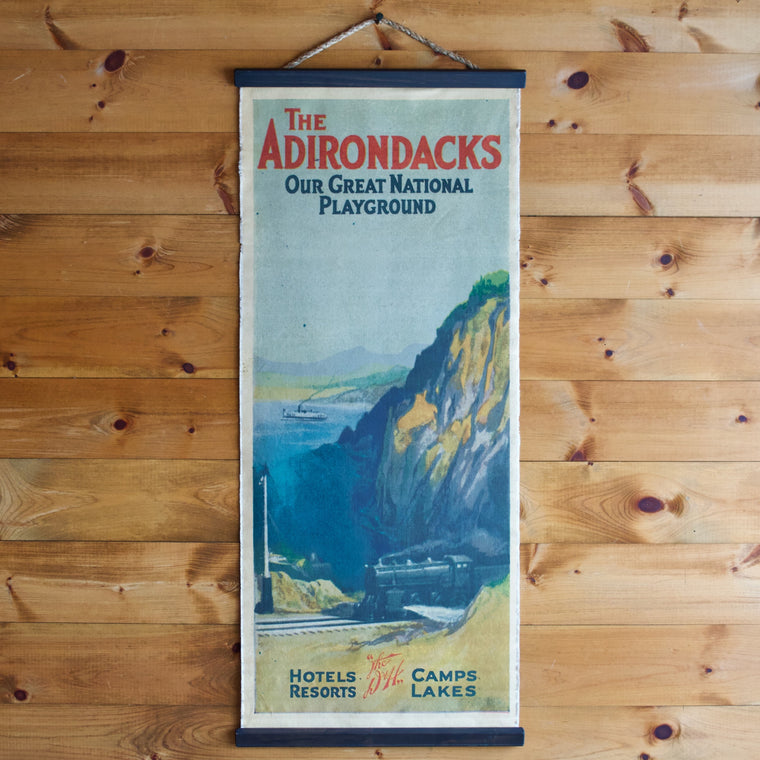 Adirondacks Travel Poster Wall Chart | Dartbrook Signature Collection