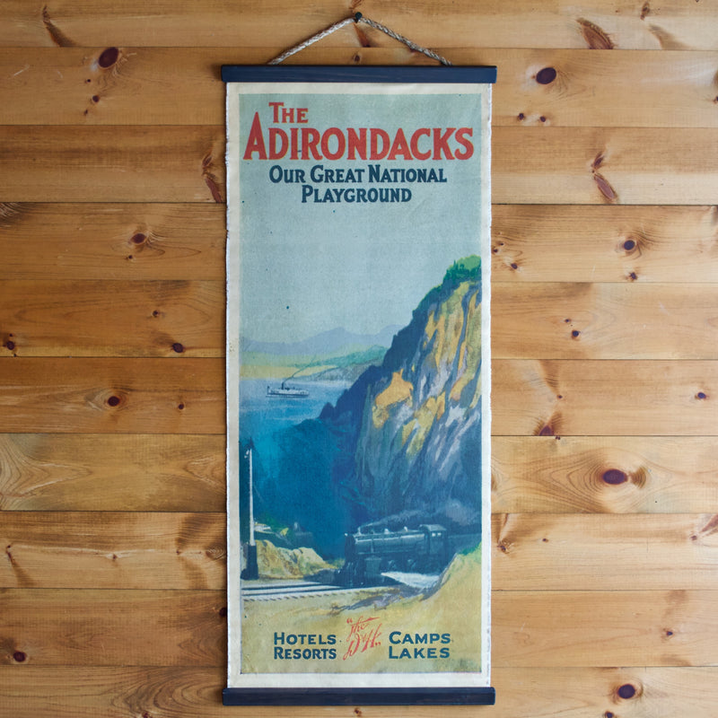 Adirondacks Travel Canvas Poster Wall Chart