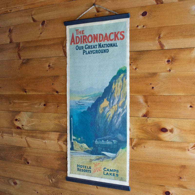 Adirondacks Travel Canvas Poster Wall Chart
